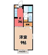 茨城県結城市下り松3丁目（賃貸アパート1K・2階・28.21㎡） その2