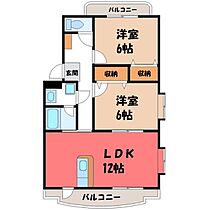 茨城県結城市大字結城（賃貸マンション2LDK・1階・57.70㎡） その2