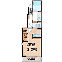 栃木県小山市本郷町3丁目（賃貸アパート1K・1階・34.15㎡） その2