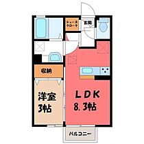 栃木県栃木市大平町真弓（賃貸アパート1DK・1階・29.44㎡） その2