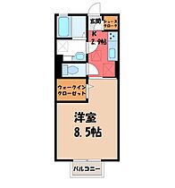 茨城県結城市新福寺6丁目（賃貸アパート1K・1階・30.03㎡） その2