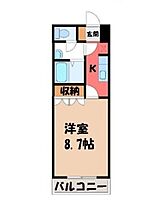 栃木県下野市仁良川（賃貸アパート1K・2階・29.75㎡） その2