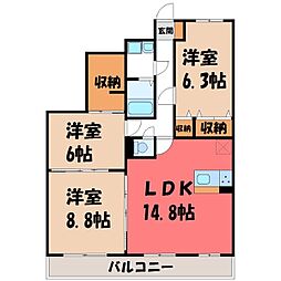 間取図画像 3LDK