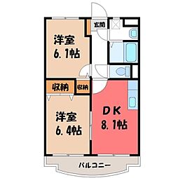 間取図画像 2DK