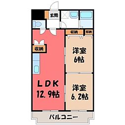 間取図画像 2LDK