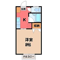 間取図画像 1K