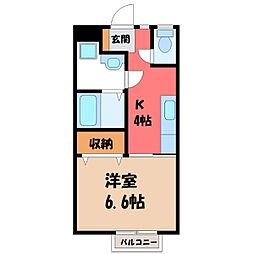 間取図画像 1K
