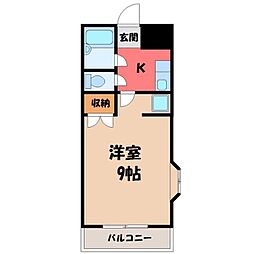 間取図画像 1K