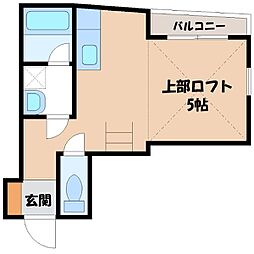プラムハイツ ワンルームの間取図画像