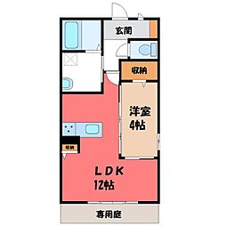 Kilele 1LDKの間取図画像