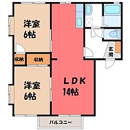 間取図画像 2LDK