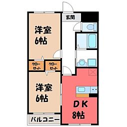 間取図画像 2LDK