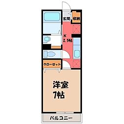 間取図画像 1K