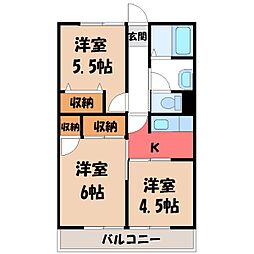 間取図画像 3K