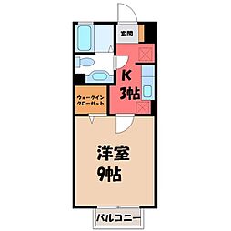 間取図画像 1K