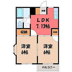 間取図画像 2DK