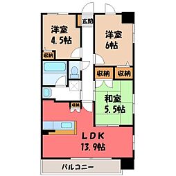 元今泉レジデンス 6階/-