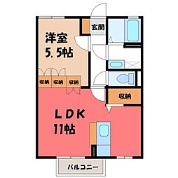 JR東北本線 雀宮駅 徒歩9分 2階/-