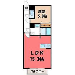 コッコラーレ 1LDKの間取図画像