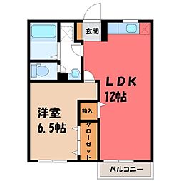 プレメゾンA 1LDKの間取図画像