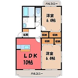 ユーミーリオプレット1 2LDKの間取図画像