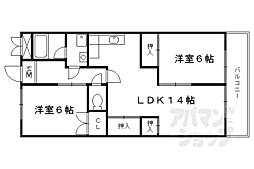 ピア.グレース21 2LDKの間取図画像