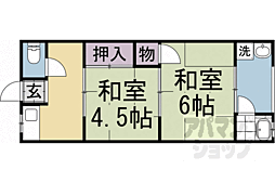 柳本荘 2Kの間取図画像