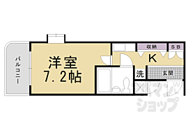 デトム・ワン城南宮道 306 ｜ 京都府京都市伏見区深草泓ノ壺町（賃貸マンション1K・3階・16.08㎡） その2