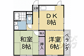 田中マンションII 201 ｜ 京都府京都市伏見区下鳥羽南三町（賃貸マンション2LDK・2階・45.00㎡） その1