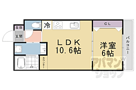 京都府京都市山科区椥辻西浦町（賃貸マンション1LDK・1階・37.84㎡） その2