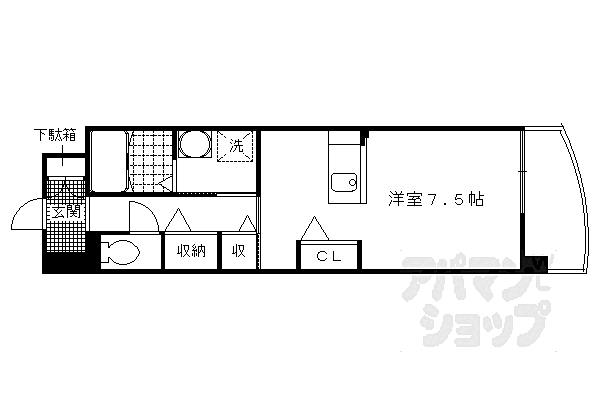 ＥＸＥ　ＶＩＬＬＡ　ＷＥＳＴ 206｜京都府宇治市大久保町旦椋(賃貸マンション1R・2階・30.96㎡)の写真 その2