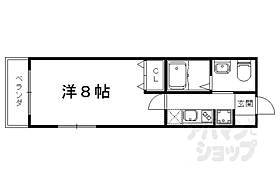 京都府京都市山科区大宅関生町（賃貸アパート1K・3階・25.00㎡） その2