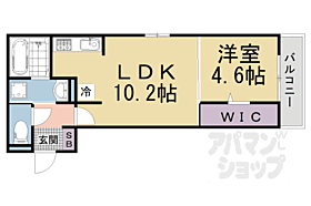 Ｄ－ＲＯＯＭ深草小久保町　Ｂ 102 ｜ 京都府京都市伏見区深草小久保町（賃貸アパート1LDK・1階・37.74㎡） その2