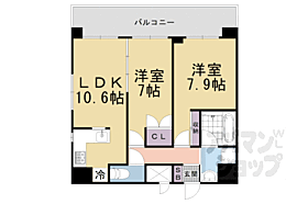 京都府京都市山科区音羽役出町（賃貸マンション2LDK・4階・58.71㎡） その1