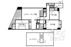 京都府京都市山科区椥辻草海道町（賃貸マンション3LDK・11階・73.71㎡） その2