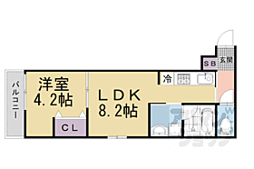 セリリアコンフォート伏見 301 ｜ 京都府京都市伏見区深草南蓮池町（賃貸アパート1LDK・3階・29.76㎡） その2