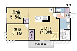 間取図画像 2LDK