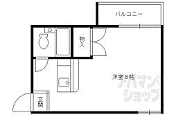 ハイツアシスト 2階1Kの間取り