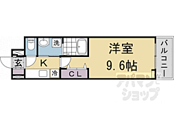 フリージア 303 3階1Kの間取り