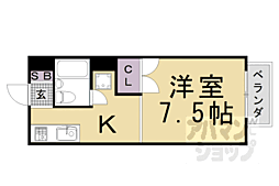 阪急京都本線 西向日駅 徒歩3分の賃貸アパート 1階1Kの間取り