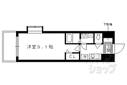 メゾン・サクセス 3階1Kの間取り