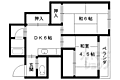 北治マンション2階4.0万円