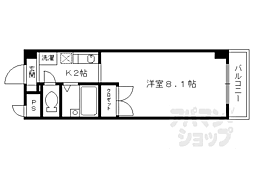 きんこん館 3階1Kの間取り