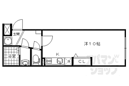 JR東海道・山陽本線 山科駅 徒歩2分の賃貸マンション 1階ワンルームの間取り