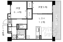 リバーサイド大津屋 1階1SLDKの間取り