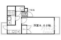 伏水館 2階1Kの間取り