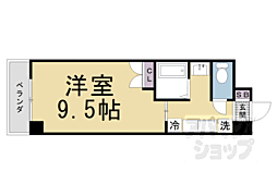 オードヴィー槇島 1Kの間取図画像