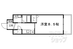 エスポワール 3階1Kの間取り