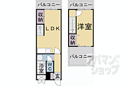 トーカン淀本町マンション 1LDKの間取図画像