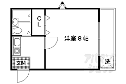 スペースシンシア ワンルームの間取図画像